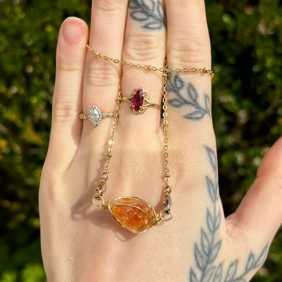 Citrine interchangeable necklace - Picture 1 of 4